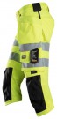 Piratbukse med stretch og hylsterlommer, High-Vis Gul 1/2 - Snickers® 6138 thumbnail