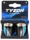 D-superalkalisk batteri 1,5 V, 2pk - Tyzon® thumbnail