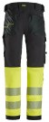 Arbeidsbukse med fireveisstretch, Sort/High-Vis Gul Kl.1 - Snickers® 6335  thumbnail
