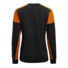 Langermet T-skjorte dame, Sort/Oransje - Prime thumbnail