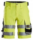 Shorts med stretch, High-Vis Gul Kl.1 - Snickers® 6136  thumbnail