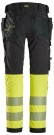 Arbeidsbukse med stretch og hylsterlommer, High-Vis Gul kl. 1 - Snickers® 6231 thumbnail
