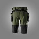 Arbeidsshorts med stretch og avtakbare hylsterlommer for dame, Khaki grønn - Snickers® 6117 thumbnail