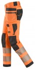 Arbeidsbukse med fireveisstretch & hylsterlommer, High-Vis Oransje kl. 2 - Snickers® 6232 thumbnail