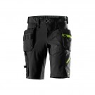 Softshellshorts med stretch og avtakbare hylsterlommer, Svart - Snickers® 6140 thumbnail