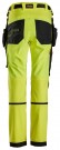 Arbeidsbukse med stretch til Barn, Neongul - Snickers® 7575 thumbnail