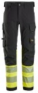 Arbeidsbukse med fireveisstretch, Sort/High-Vis Gul Kl.1 - Snickers® 6335  thumbnail