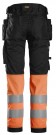 Stretchbukse High-Vis med hylsterlommer, Klasse 1, Snickers 6234  thumbnail