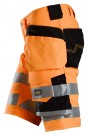 Shorts med stretch og hylsterlommer, High-Vis Oransje Kl.1- Snickers® 6135 thumbnail