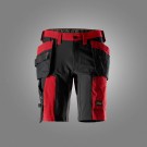 Shorts med stretch og hylsterlommer, Rød - Snickers® 6118 thumbnail
