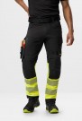 Arbeidsbukse med fireveisstretch, Sort/High-Vis Gul Kl.1 - Snickers® 6335  thumbnail