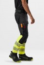 Arbeidsbukse med fireveisstretch, Sort/High-Vis Gul Kl.1 - Snickers® 6335  thumbnail