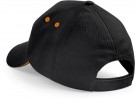 Caps Ultimate, Sort/Oransje - Beechfield thumbnail