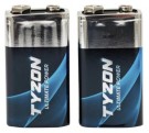 9 V superalkalisk batteri, 2-pk - Tyzon® thumbnail