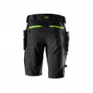 Softshellshorts med stretch og avtakbare hylsterlommer, Svart - Snickers® 6140 thumbnail