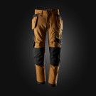 Arbeidsbukse i canvas med stretch og hylsterlommer, Brun - Snickers® 6244 thumbnail