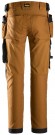 Arbeidsbukse i canvas med stretch og hylsterlommer, Brun - Snickers® 6244 thumbnail