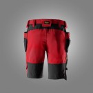 Shorts med stretch og hylsterlommer, Rød - Snickers® 6118 thumbnail