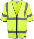 Refleksvest Unisex, High-Vis Gul klasse 2, str 2XL/3XL (2stk igjen) thumbnail