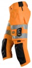 Piratbukse med stretch og hylsterlommer, High-Vis Oransje 1/2 - Snickers® 6138 thumbnail