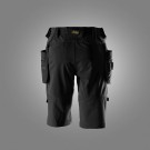 Arbeidsshorts med stretch og avtakbare hylsterlommer for dame, Svart - Snickers® 6117 thumbnail