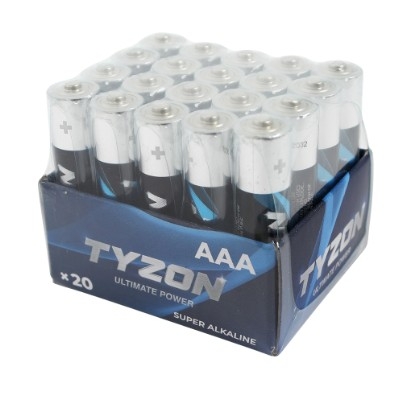AAA 1,5 V superalkalisk batteri, 20-pk - Tyzon®