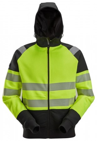 Hettegenser med hel glidelås, High-Vis Klasse 2, Snickers 2839
