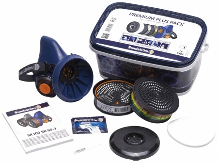 Halvmaske kit, Sundström SR 100 M/L Premium Plus Pack