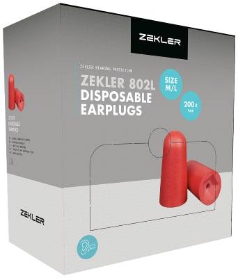Ørepropper Zekler 802L, Large (200par)