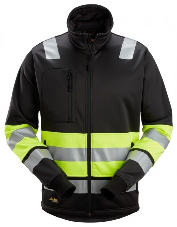High-Vis Genser med glidelås, Klasse 1, Snickers 8034 