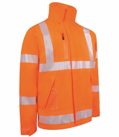 Arbeidsjakke Full Stretch, HiVis Oransje Kl.3 - Lyngsøe 4WS-5057 