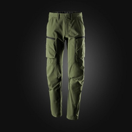 Servicebukse med stretch, Khaki grønn - Snickers® 6410